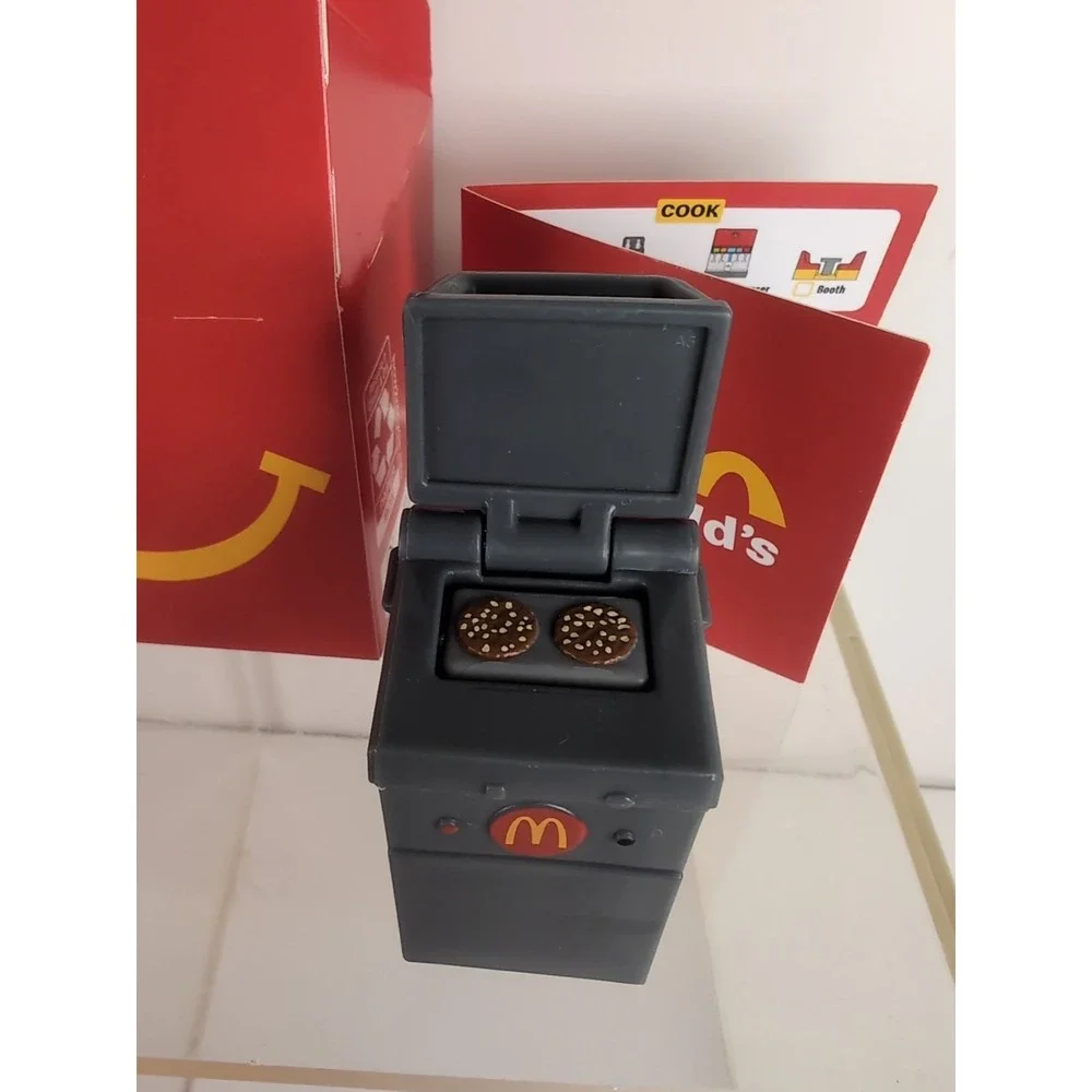 Lil McDonald's Happy Meal Toy #12 Burger Grill Two-sided Patties Realistic Mini